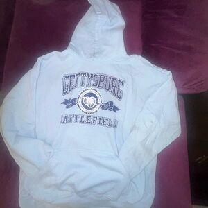 Gettysburg Battlefield White Hoodie